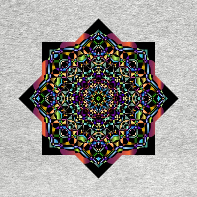 Mandala Geometry Fractal Sacred Yoga Art Mantra Good Vibe by twizzler3b